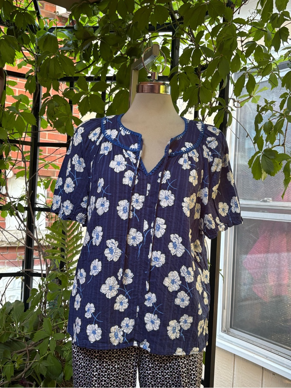 Draper James Purple Blouse with Tag Size M